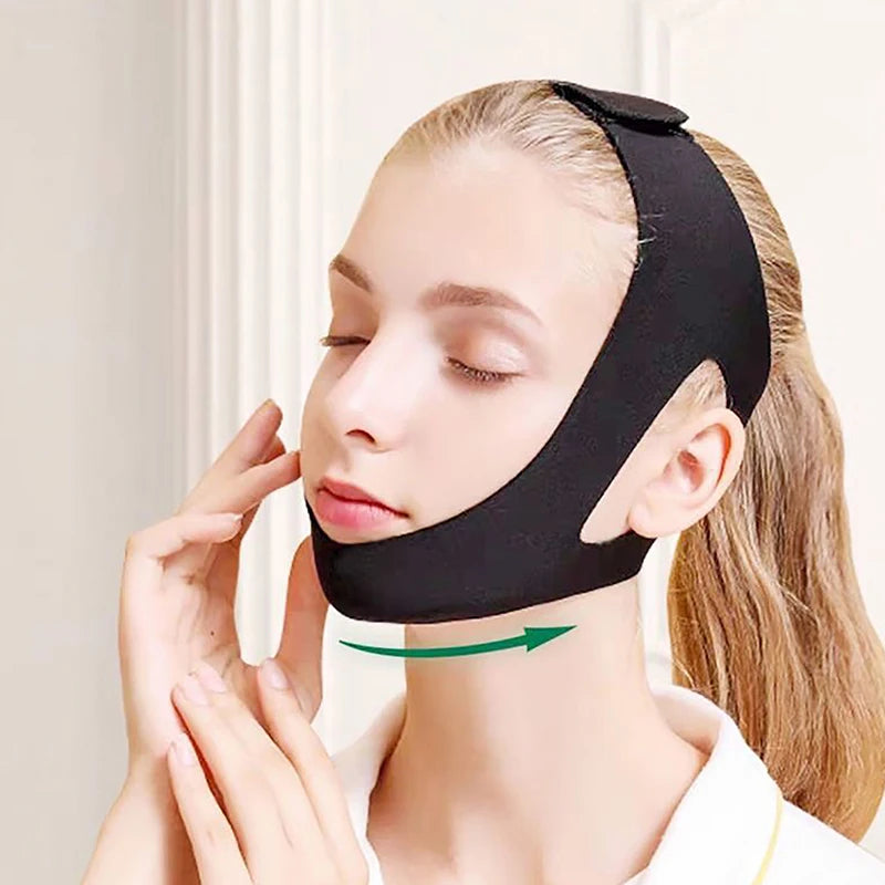 Adjustable Neoprene Anti Snoring Strap Stop Snoring Chin Strap Snoring Mouth Guard Snoring Treatment Snore Relieve For Sleep