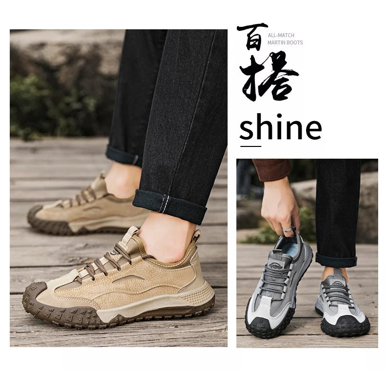Men's Beige Breathable Sports Board Shoes Autumn 2026 Fashionable Versatile Thick Sole Canvas Lace-Up Casual Running Shoes