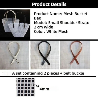 1 set of black mesh plastic embroidery hand-woven bag DIY tool kit, wallet DIY material， for handicraft lovers, handmade gift