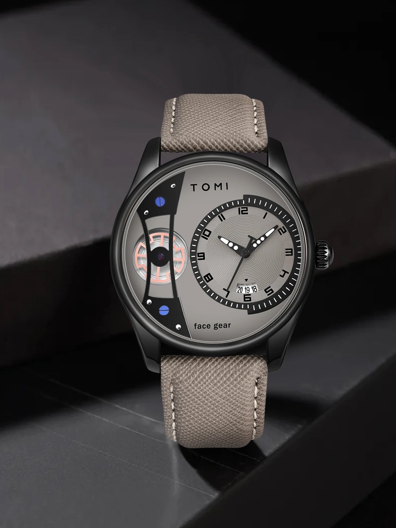 TOMI Set Gift Box for Men's Minimalist Business Quartz Watch Luxury Versatile Double Strap Detachable Watch Festival Gift