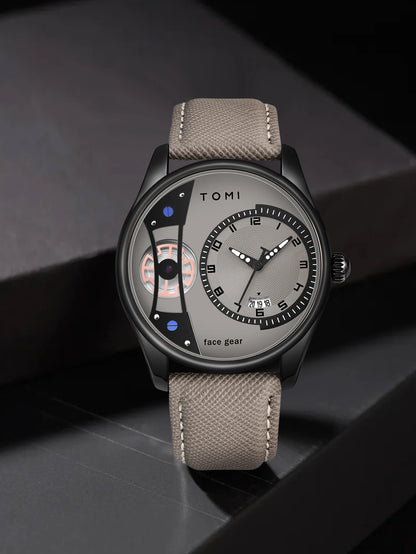 TOMI Set Gift Box for Men's Minimalist Business Quartz Watch Luxury Versatile Double Strap Detachable Watch Festival Gift