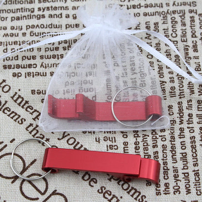 100*Personalized Engraved Bottle Opener KeyChain Wedding Party Private Gift Brewery, Hotel, Restaurant Logo Customized Wholesale