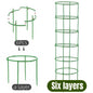 2-6Set Plant Support Plant Stakes Round Plant Support Ring Plastic Plant Cage Holder Flower Pot Climbing Trellis Gardening Tools