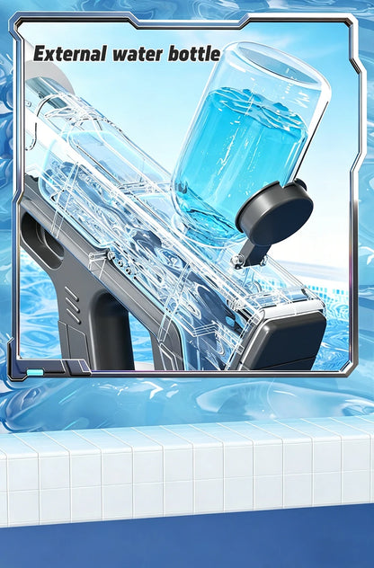 2026 New Pulse Electric Water Gun Fully Automatic Large Capacity Continuous Shooting Children's Beach Water Gun Party Toy