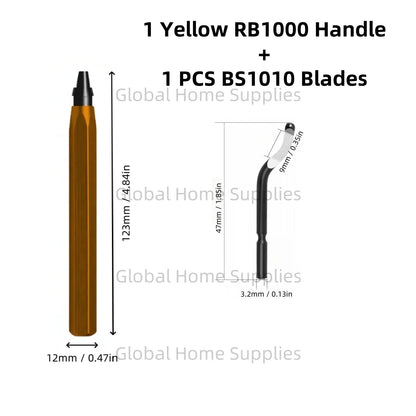 Deburring Tool Set RB1000 with Swivel Blades 1 or 11 PCS BS1010 BS1018 BK3010 BS3010 Metal Handle Deburr Tool Edge Burr Remove