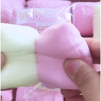 Squishy Simulated Cat Pillow Squeeze Toy Soft Stress Relief Slow Rising Sensory Fidget for Anxiety ADHD Autism Gifts for Kids