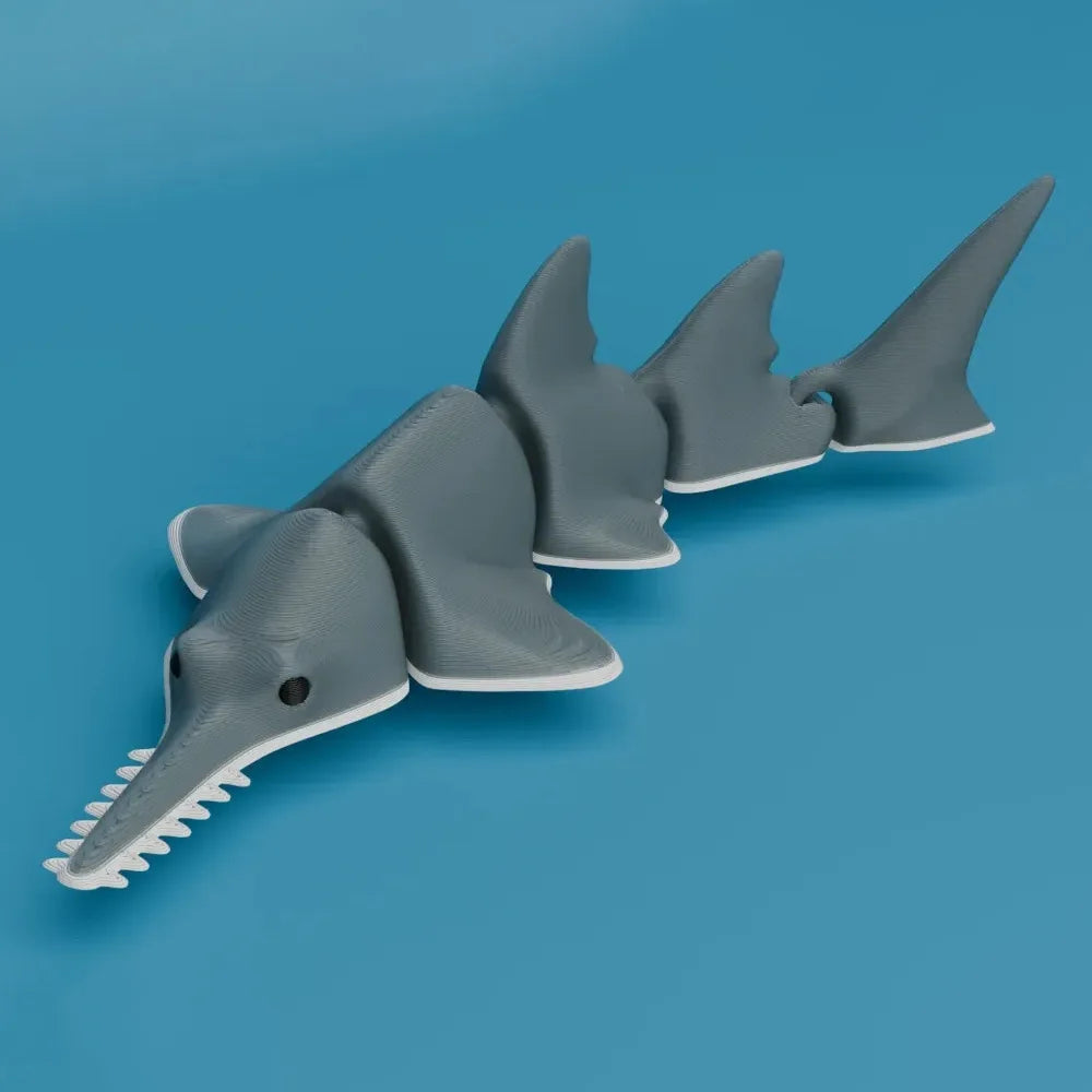 3D Printed Articulated Shark Toy for Decoration Toy Executive Decor for Office Stress Relief Toy