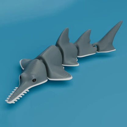 3D Printed Articulated Shark Toy for Decoration Toy Executive Decor for Office Stress Relief Toy