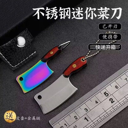 EDC Mini Knife Sharp Mini Kitchen Knife Gift Carry Pocket Knives Unboxing Tool Portable Paper Cutting EDC Fixed Keychain Knife