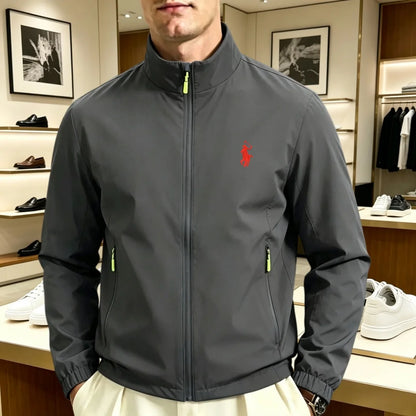 2026new high-end brand men's women's long sleeve zipper jacket autumn fashion exquisite Embroidery waterproof wear-resistant top