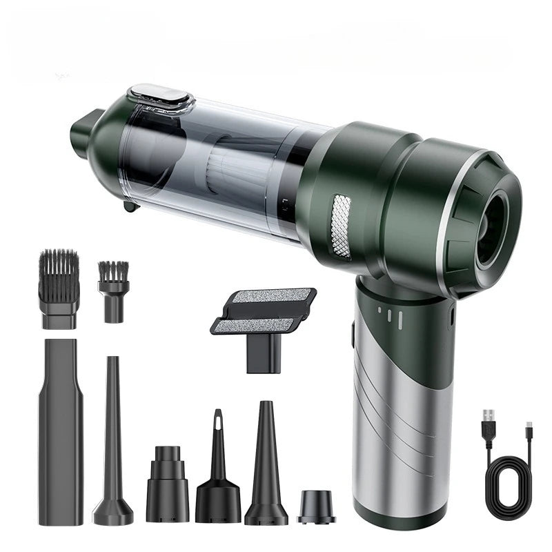 Portable Wireless Handheld Car Vacuum Cleaner Brushless High Power Air Duster Cleaner For Vehicle And Household Appliance
