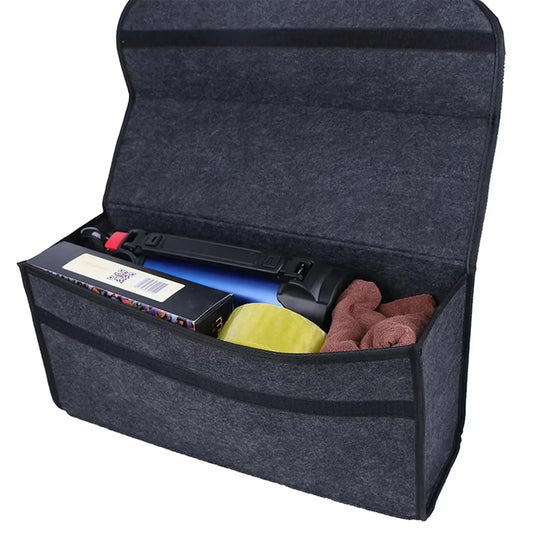 1 PC Dark Gray Anti Slip Storage Tools Towels Car Accessories Universal Foldable High-Quality Felt Box  Car Storage Felt Box