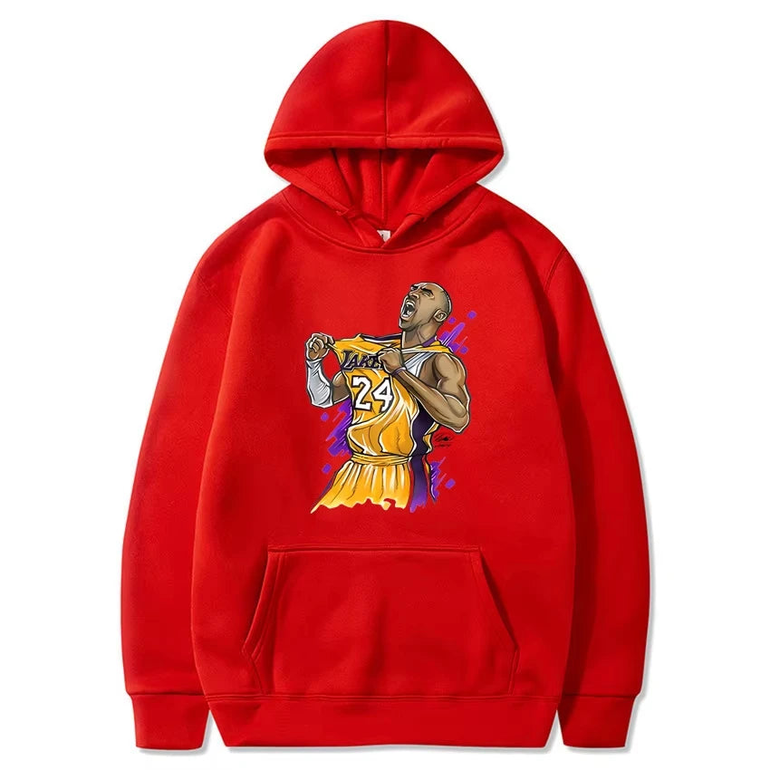 Lakers Kobe Bryant Printed Spring and Autumn Hoodie Unisex Casual Classic Simple Cool Sportswear