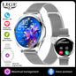 LIGE Luxury Smart Watch For Woman 1.27" Bluetooth Call Custom Dial Women's Bracelet Sports Health Monitor Smartwatch Ladies Gift