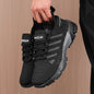Men's Breathable Running Shoes Anti Slip Casual Fashionable Outdoor Training Hiking Shoes Outdoor Knitted Lace Up Men's Shoes
