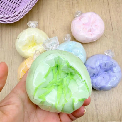 1pc High-end Matcha Mint Chocolate Handmade Ball Anti Stress Sensory Fidget Toy Cracking Wax Ball Soft Decompression Toys Gift