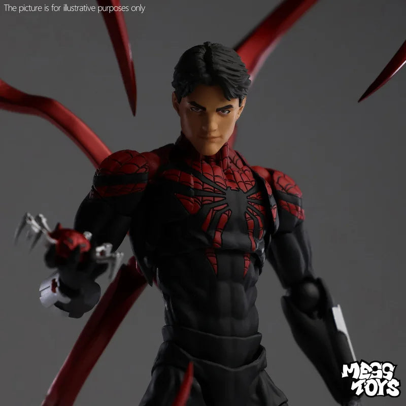 Mess Toys Superior Spider Man Action Figure Joint Movable Collectible Model For Adult Hobby Collectors Home Display