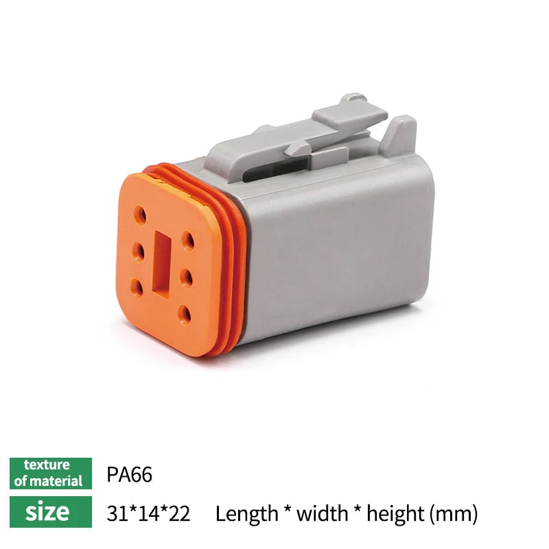 10/50/100 Sets Deutsch DTM/DT/DTP/DTF Automobile Connector Plug&Socket Male&Female Terminal DTM04-2/3/4/6/8/12 DTM06-2/3/4/6/8S