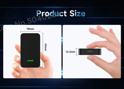 CarlinKit 5.0 & 4.0 Wireless Android Auto Wireless CarPlay Adapter Online Upgrade Plug And Play 2.4G&5Ghz Connect CarPlay Ai Box