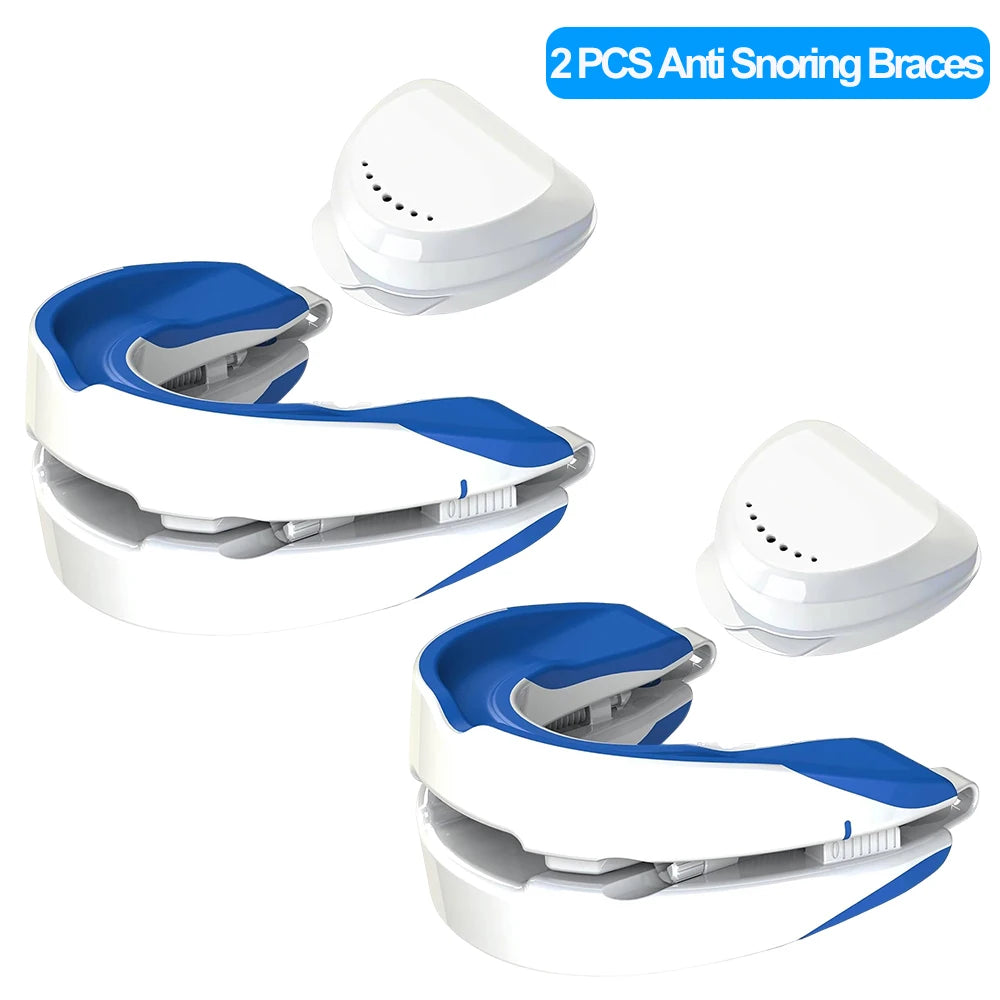 Adjustable Anti-Snoring Mouthpiece Nighttime Teeth Guard Sleeping Mouthguard for Bruxism Stop Snoring Device