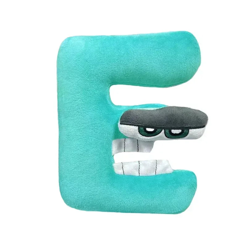 T Alphabet Lore Plush Toys Anime Doll Kawaii 26 English Letters Stuffed Toys Kids Enlightenment Montessori Plush Toy Doll Gifts