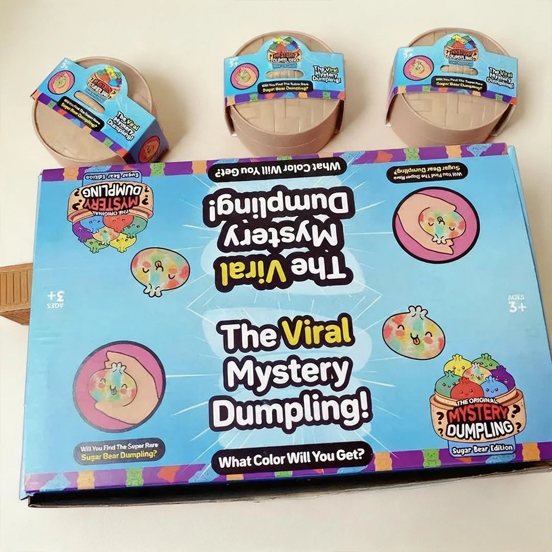 Dumpling Pressure Dumpling Squishies Cute Colorful Bun Toy Slow Rising Stress Relief Fidget Toy for Kids Adults Anti-Anxiety Gif