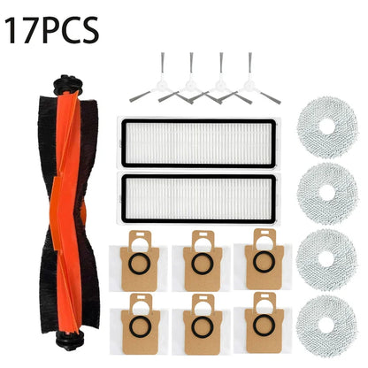 For Robot Vacuum Cleaner Xiaomi X20 Plus, Wiper and Grill Accessories, Main Side Brush, HEPA Filter, Spare Parts Dust Ba