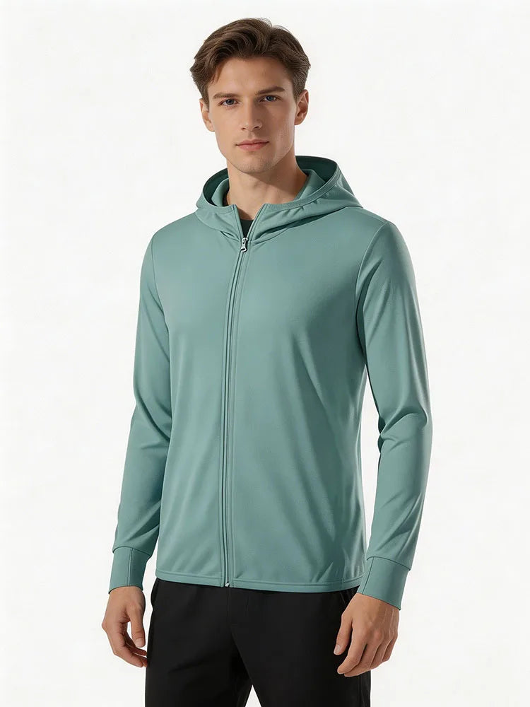 Unisex UV Protection Jacket Men Women Hooded Skin Coat Quick Dry Camping Outdoor Anti UV Jacket Couple Beach Lightweight Jacket
