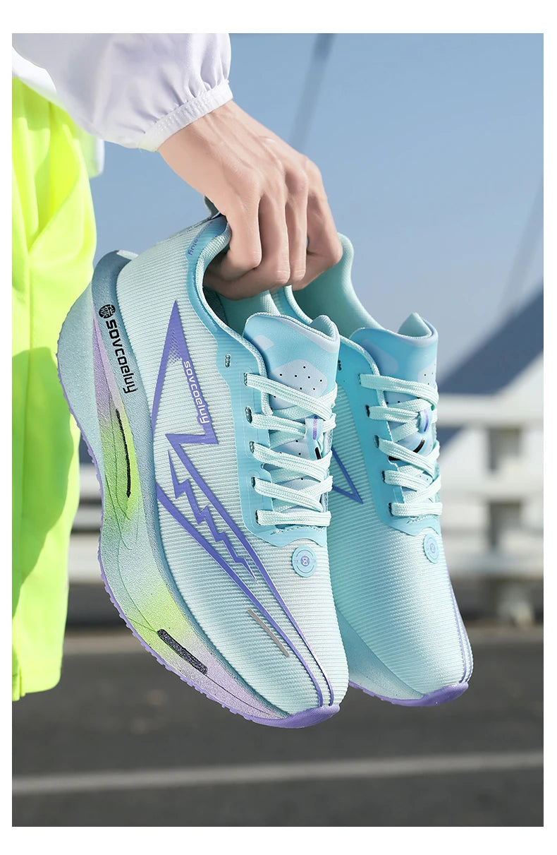 Marathon Men Sports Running Shoes Carbon Board Air Cushion Breathable Lightweight Woman Comfortable Athletic Basketball Sneakers