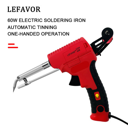 Electric Soldering Iron Gun Hand-held Internal Heating Soldering Iron Automatically Send Tin Gun Soldering Welding Repair Tool