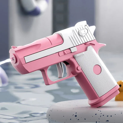 Portable Water Gun Children Manual Ice Burst Automatic Reloading Waterguns Summer Outdoor Pool Garden Fight Games Toys for Kids