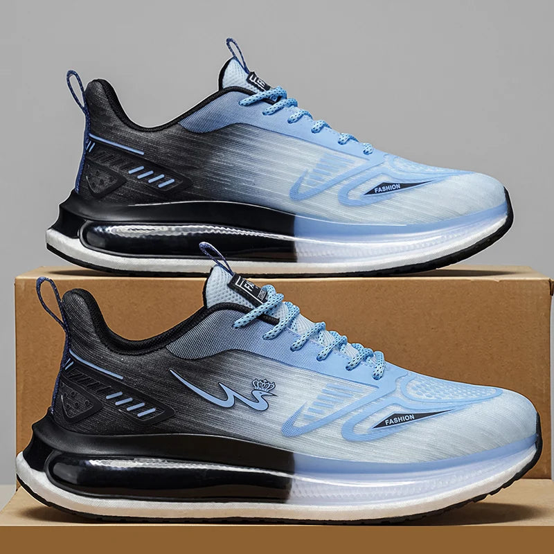 Men's breathable casual sneakers four seasons new soft sole non-slip lightweight racing outdoor running shoes speed sports shoes