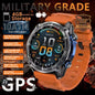 New Outdoor Precise GPS Map GNSS Smart Watch Men 10TM Waterproof 1000mAh Battery 170+Sport Mode Bluetooth Call AMOlED Smartwatch
