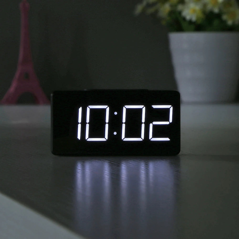LED Digital Electronic Large Time Temperature Display Home Decoration Clock