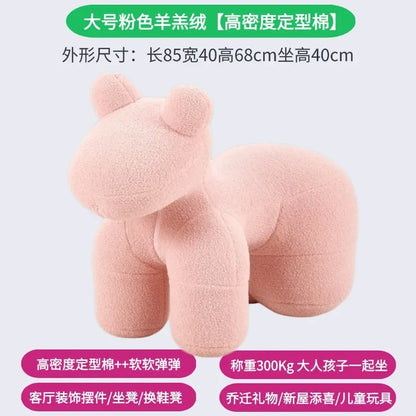 Modern creative single sofa ornament gift living room chairs Design Relaxing chair home furniture lint Pony stool chair