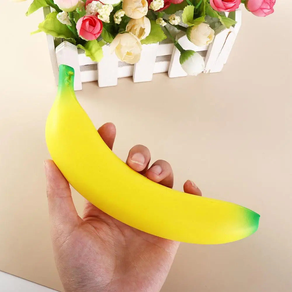 Banana Reducer Slow Rising Banana Squeeze Simulation Banana Yellow Green Squeeze Pinch Pu Fruit Squeeze Birthday Gift