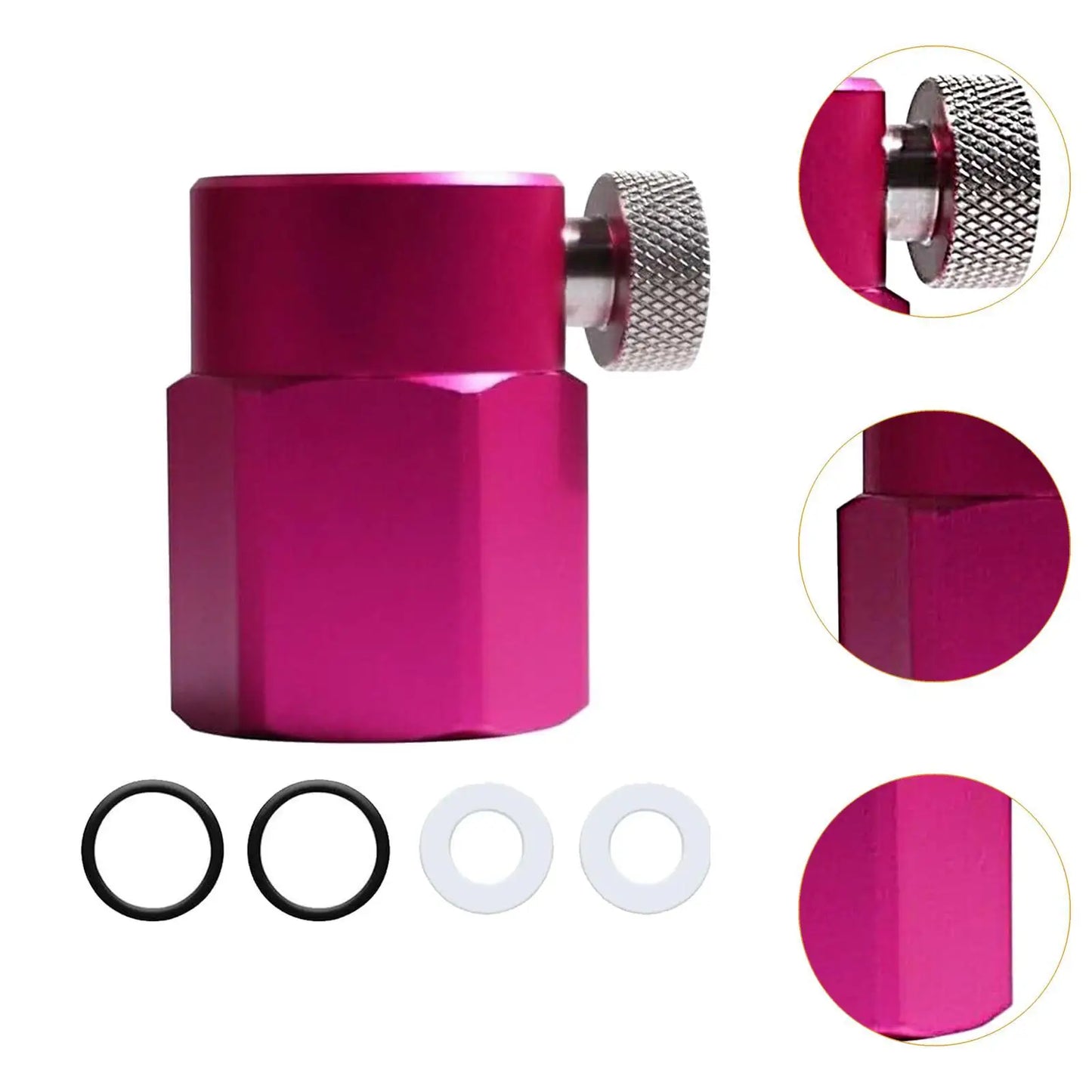 Soda Maker CO2 Refill Adapter Cga320 Threaded Soda Cylinder Refill Connector Soda Maker Accessory Quick Adapter for Soda Machine