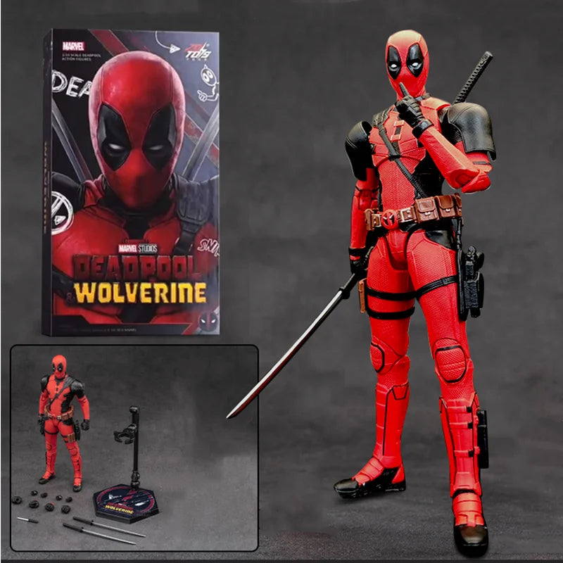 ZDTDS Deadpool & Wolverine X-Men Logan Winston Wilson Assembly Action Figures Collection Movie Doll Joint Mobility Toy Gifts