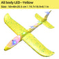 50/33CM Big Foam Plane Glider Hand Throw Airplane Light Inertial Bubble Planes Outdoor Launch Kids Toys for Children Boys Gift