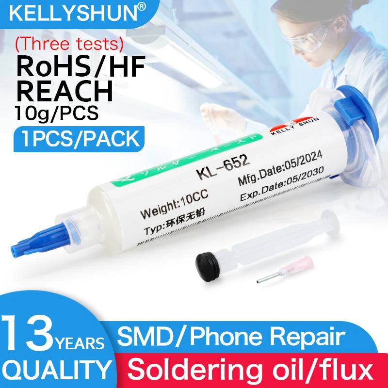 KELLYSHUN Soldering Flux for Welding SMD Desoldering Tin Soldering Paste, BGA Flux, No-Clean Soldering Oil