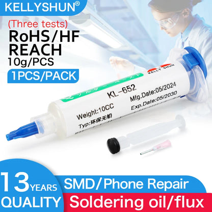 KELLYSHUN Soldering Flux for Welding SMD Desoldering Tin Soldering Paste, BGA Flux, No-Clean Soldering Oil