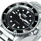WINNER Classic Mechanical Watches Luxury Brand Business Automatic Watch for Men Rotatable Bezel Luminous Dial Steel Strap Clock