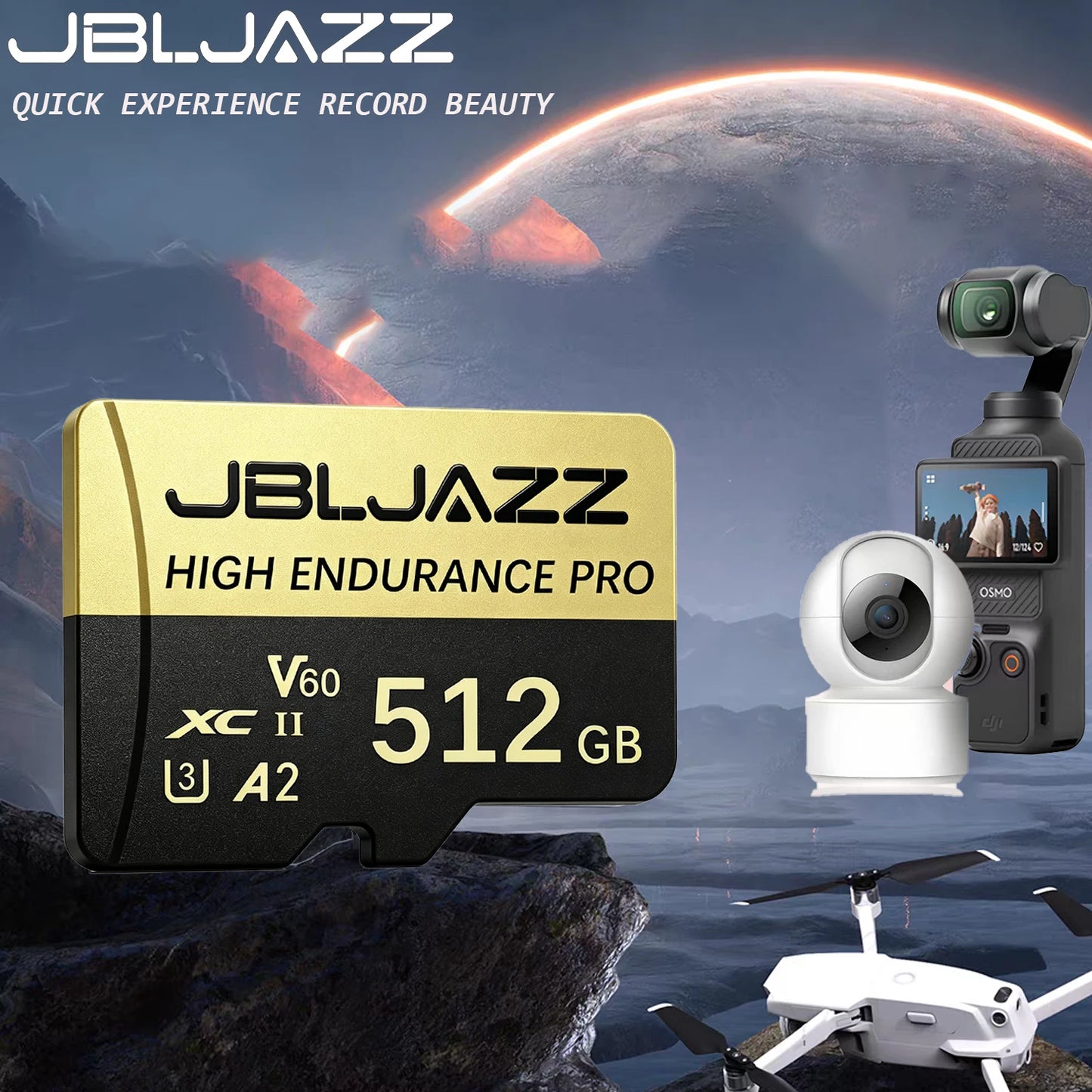 128GB 256GB Memory Card Class10 A2 U3 High ENDURANCE Micro TF/SD Card for DJI Drone  GoPro Camera U3 V60 4K Full HD MINI SD Card