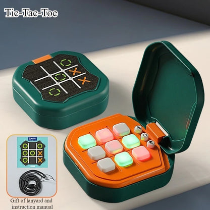 Tic-Tac-Toe Board Chess Set Portable For Adults KidsMultifunctional Electronic Games Montessori Puzzle Table Game Chess Board