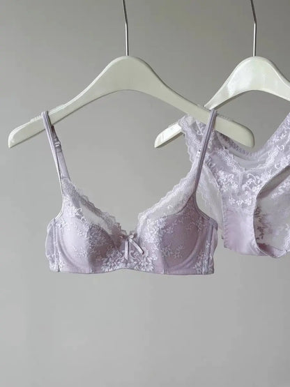 Ultra Comfort French Lace Bra, Demi Cup Underwire Lightweight for Large Bust, Anti Sagging Support Summer Sexy BANERDANNI Sexy B