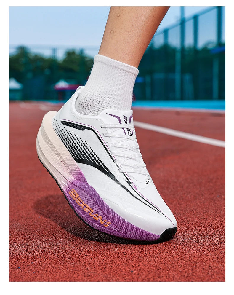Men Running Shoes Carbon Board Marathon Speciality Sports Breathable Lightweight Women's Comfortable Athletic Sneakers
