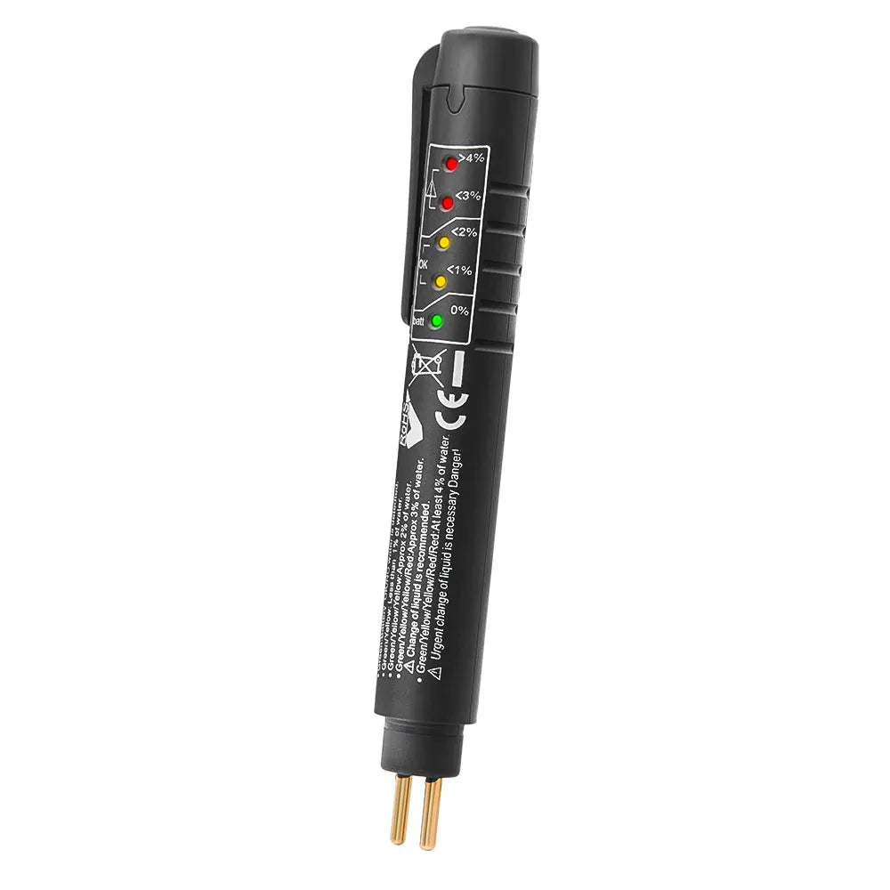 DOT3/4/5 Car Brake Fluid Tester Auto Brake Oil Quality Check Pen 5 LED Indicator Automotive Brake Fluid Liquid Testing Tool