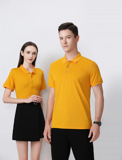 2025 Summer Causal Polo Shirt Custom Logo Printed Text Picture Brand Embroidery Personal Design Breathable Men And WomenTops