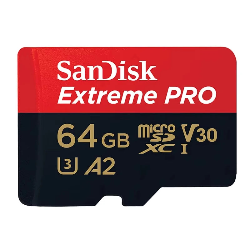 SanDisk High Speed TF Memory Card, A2 U3 V30 C10 100MB/s Portable Micro SD Card, with capacities ranging from 32GB to 512GB