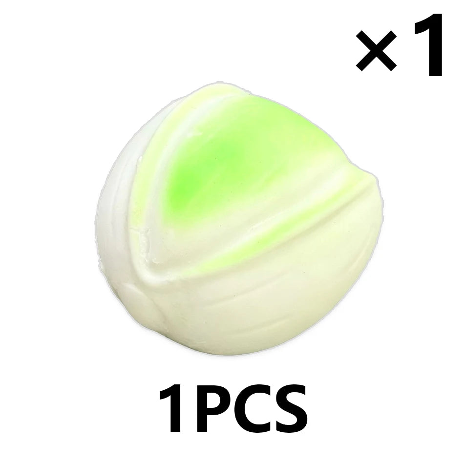 7CM Crispy Pistachio Soft Gel Stress Ball ASMR Sensory Toy Mood Relief Squishy Fidget Toy Cute Home Ornament Great For Gifting